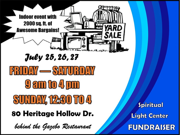 Yard Sale July 25, 26, 27