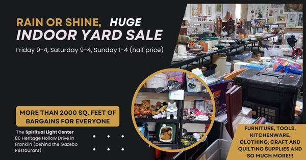 Yard Sale June 26, 27, 28